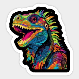 Iguana Smiling Sticker